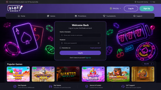 Gameplay slotshake casino