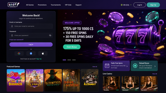 Gameplay slotshake casino